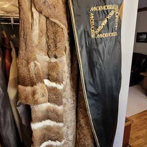 Rabbit fur coat